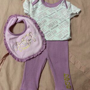 Bebe baby girl 4-piece set.